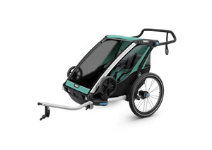 Podwójna przyczepka rowerowa dla dziecka Chariot Lite 2 morsko-czarna Thule