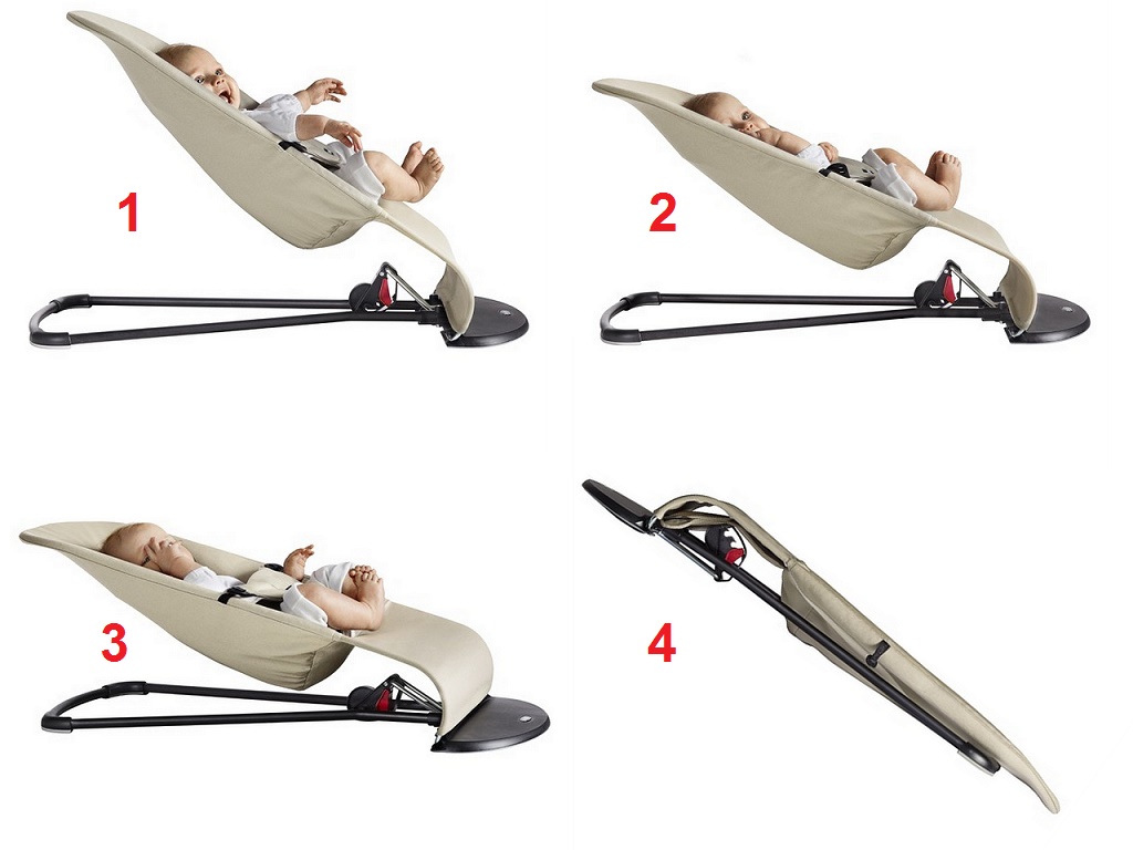Leżaczek BALANCE SOFT khaki beżowy BabyBjorn